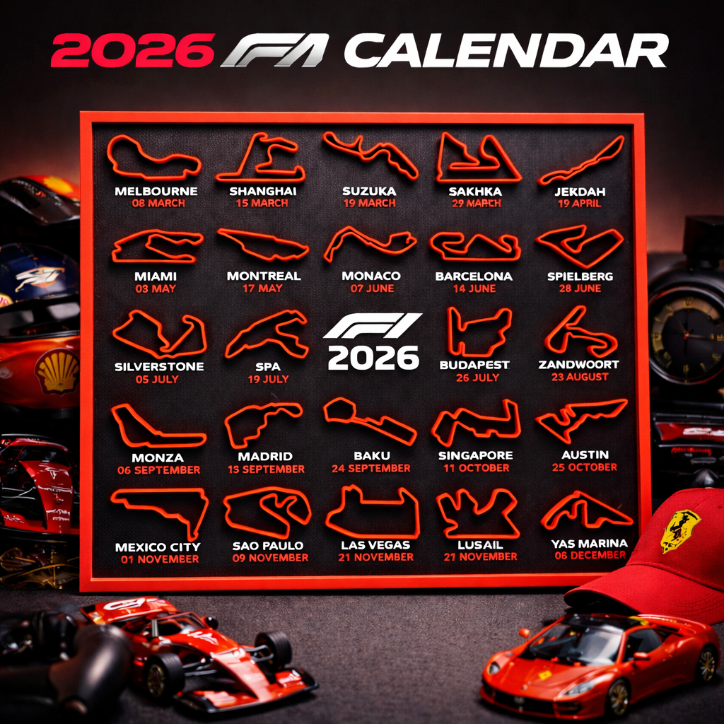 F1 2026 Race Calendar